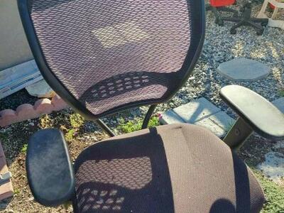 Office Chair Black Pneumatic Swivel