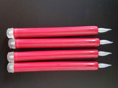 Red LED Taper Candles