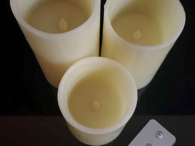 Set of 3 Flameless Candles