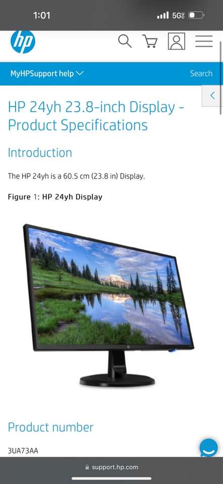 hp 24yh display monitor