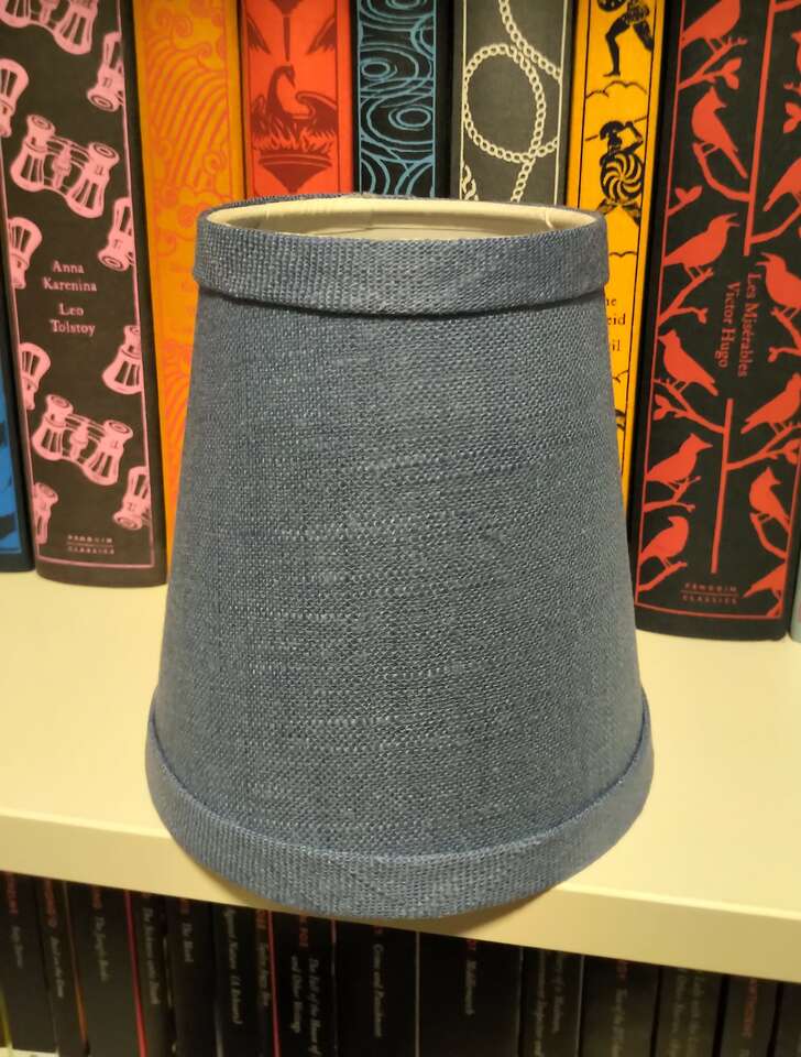 Tall Linen Chandelier Shade