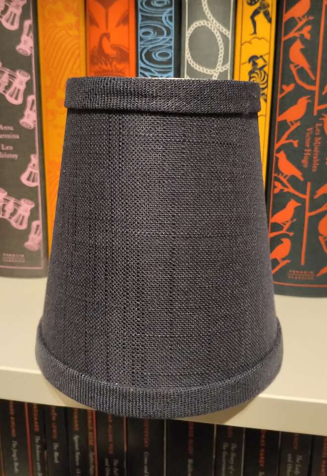 Tall Linen Chandelier Shade