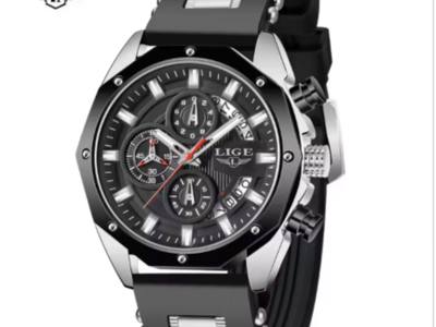 LIGE 8908 luxury quartz watch for men