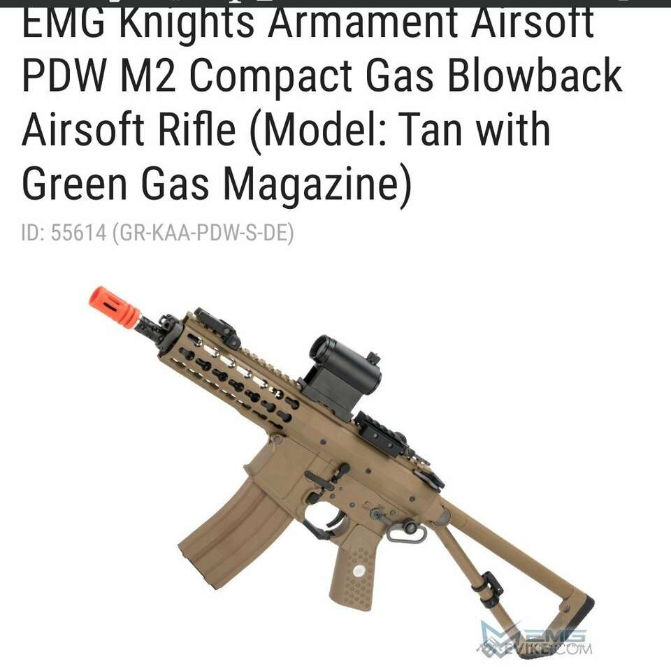 Emg knights armament pdw m2 NEW ggb price drop