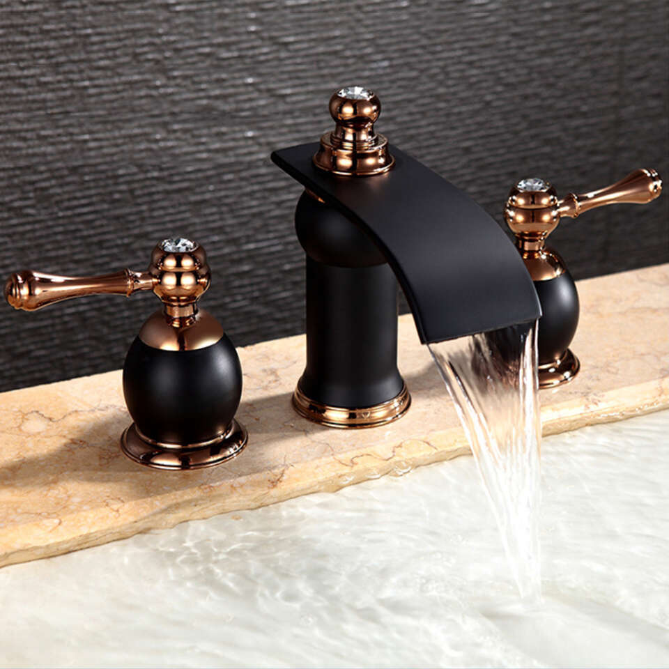 Contemporary Widespread Bathroom Sink Faucet