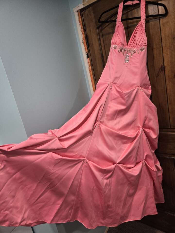 Pink Princess Ballgown Prom Quincenera Dress