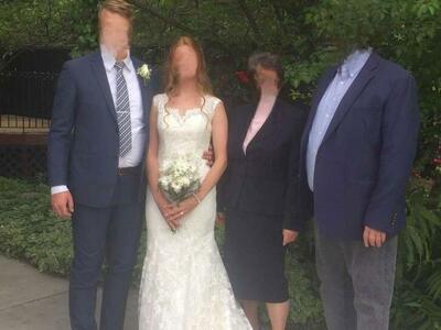 For Rent White Lace Mermaid Wedding Dress