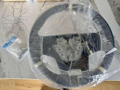 Bronco 21+ Black Leather Steering Wheel