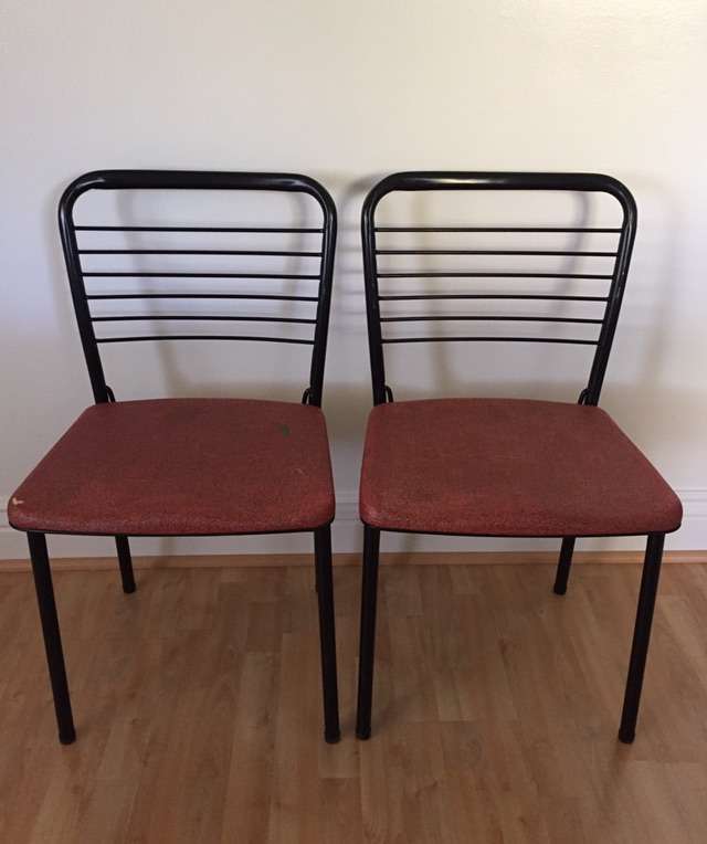 Pair of 1950s Folding Chairs MCM Vintage