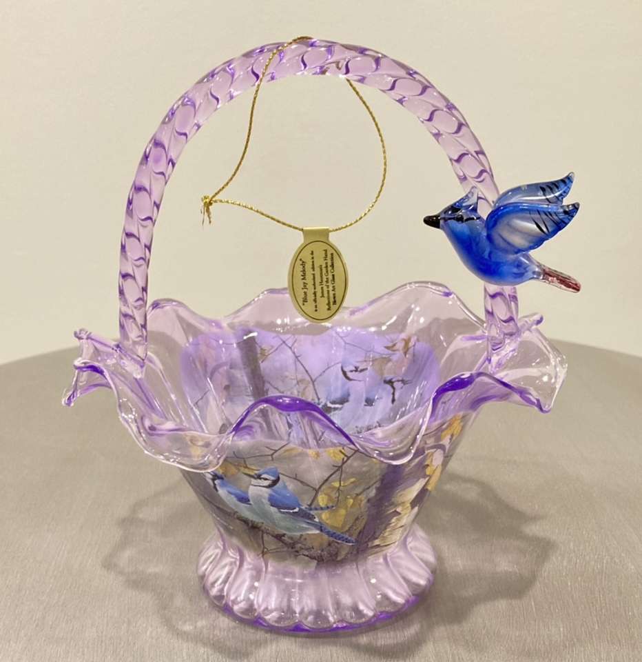 Bradford Exchange Glass Basket