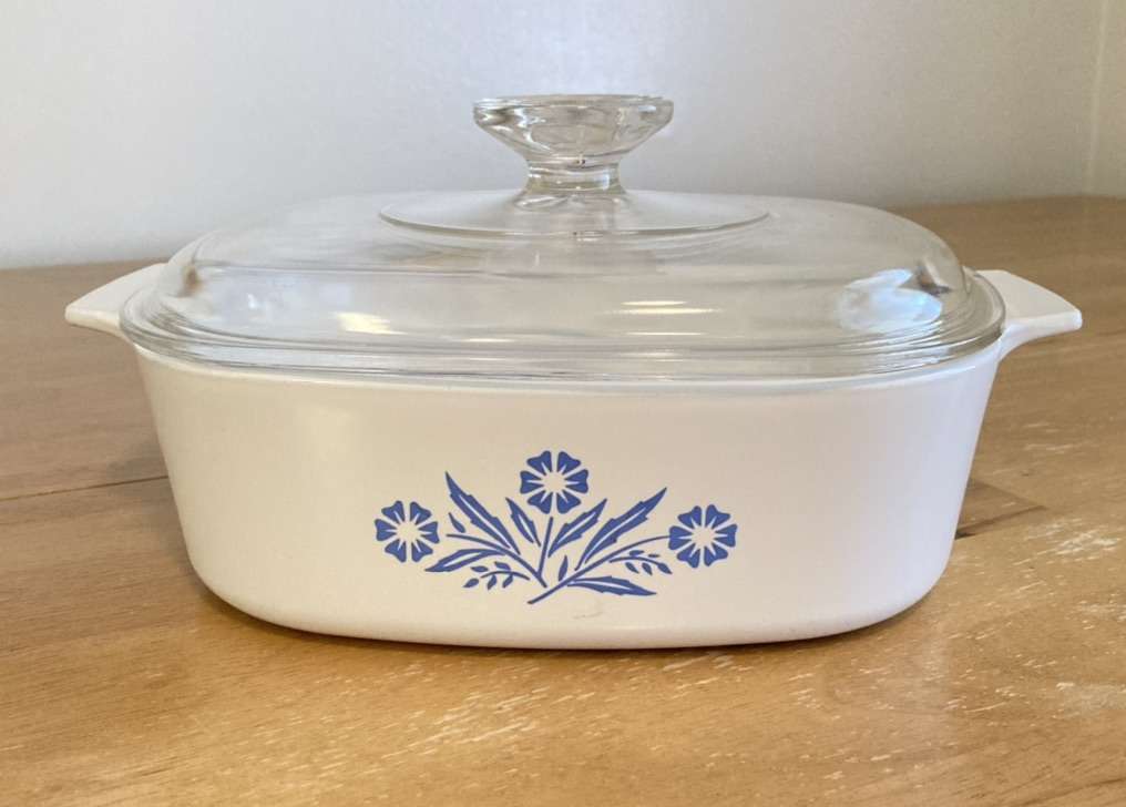 Vintage Corning Ware Blue Cornflower Baking Dish