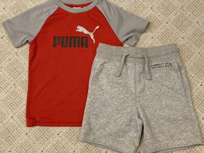 GAP & PUMA shorts shirt outfit boys 4-5