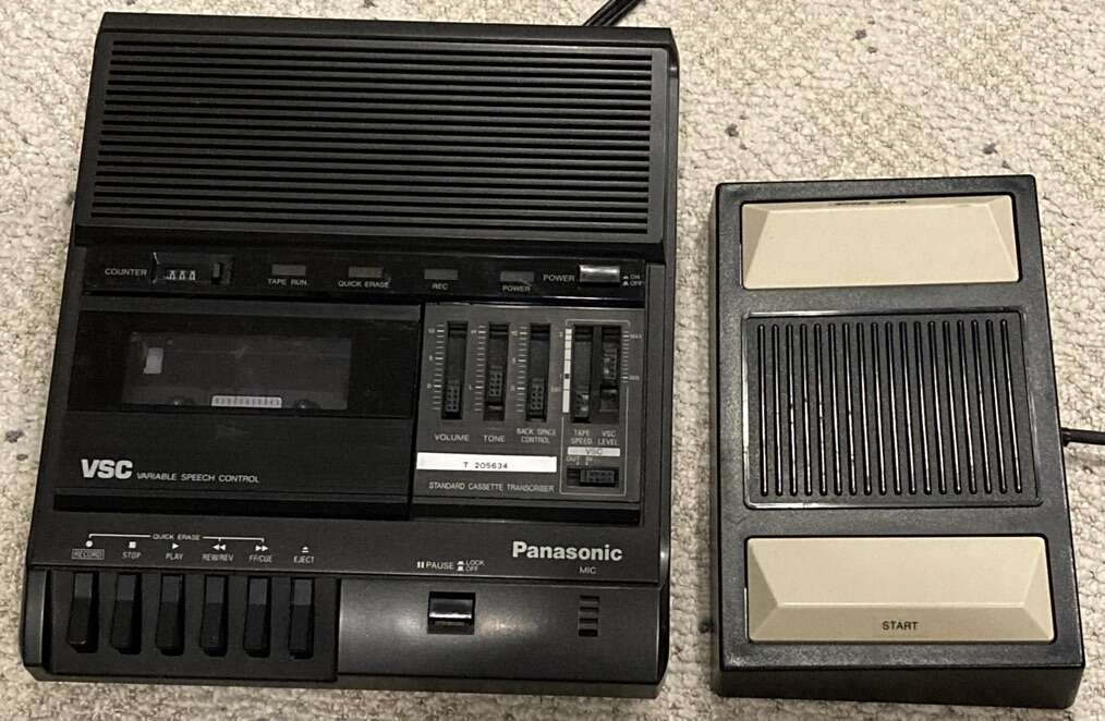 Panasonic Dictation Transcriber w/ Pedal