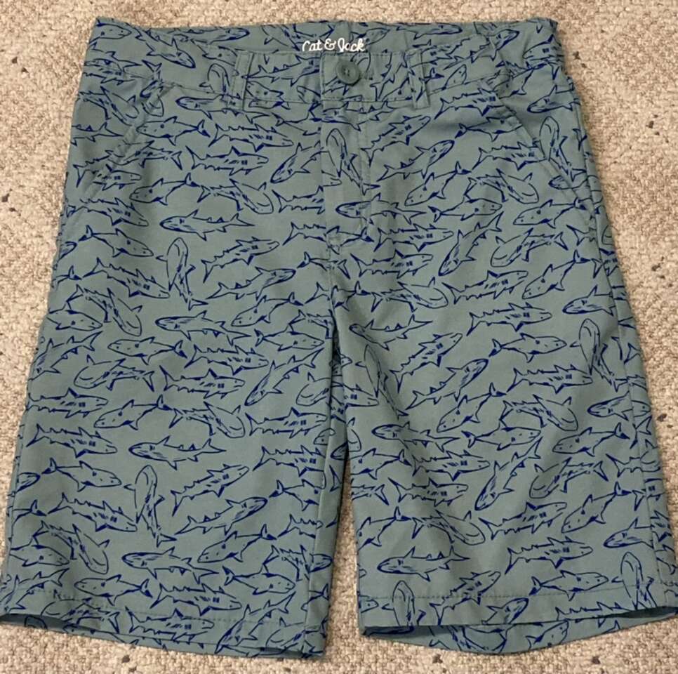 Cat & Jack SHARK Board Shorts/Swim Trunks Sz 12