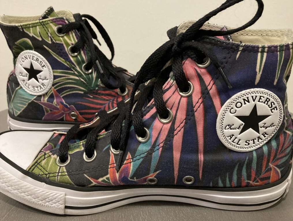 Converse Tropical Fuschia Glow High Top Shoes