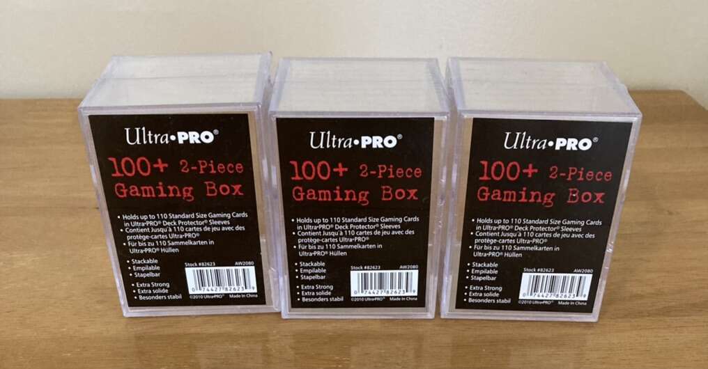 3 Gaming Cards Acrylic Storage Boxes