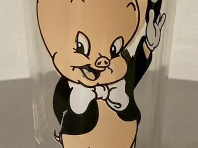 1970s PORKY PIG Pepsi Collectible Glass