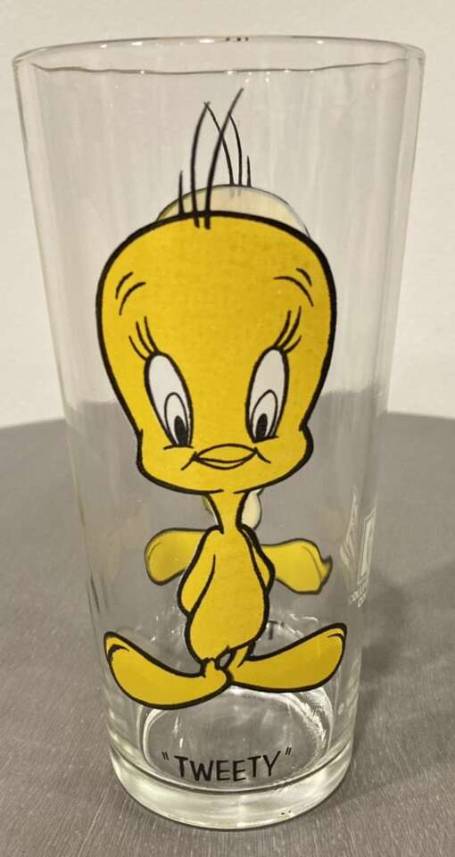 Vintage 1973 Pepsi Tweety Bird Glass