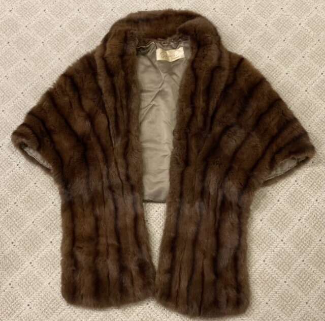 1920s Evans Chicago Mink Fur Coat Cape
