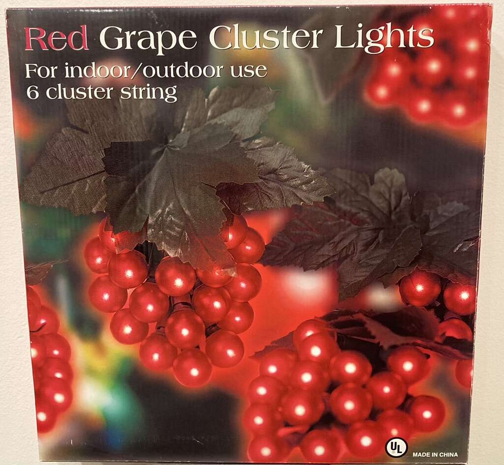 Vintage Grape Lights! New In Box