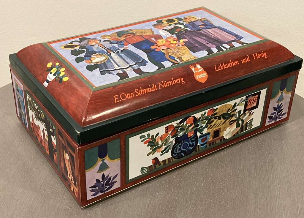 Vintage German Tin Box Nurnberg Collectible