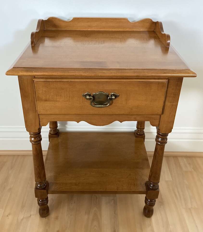 Tell City Chair Co Solid Maple End Table MCM