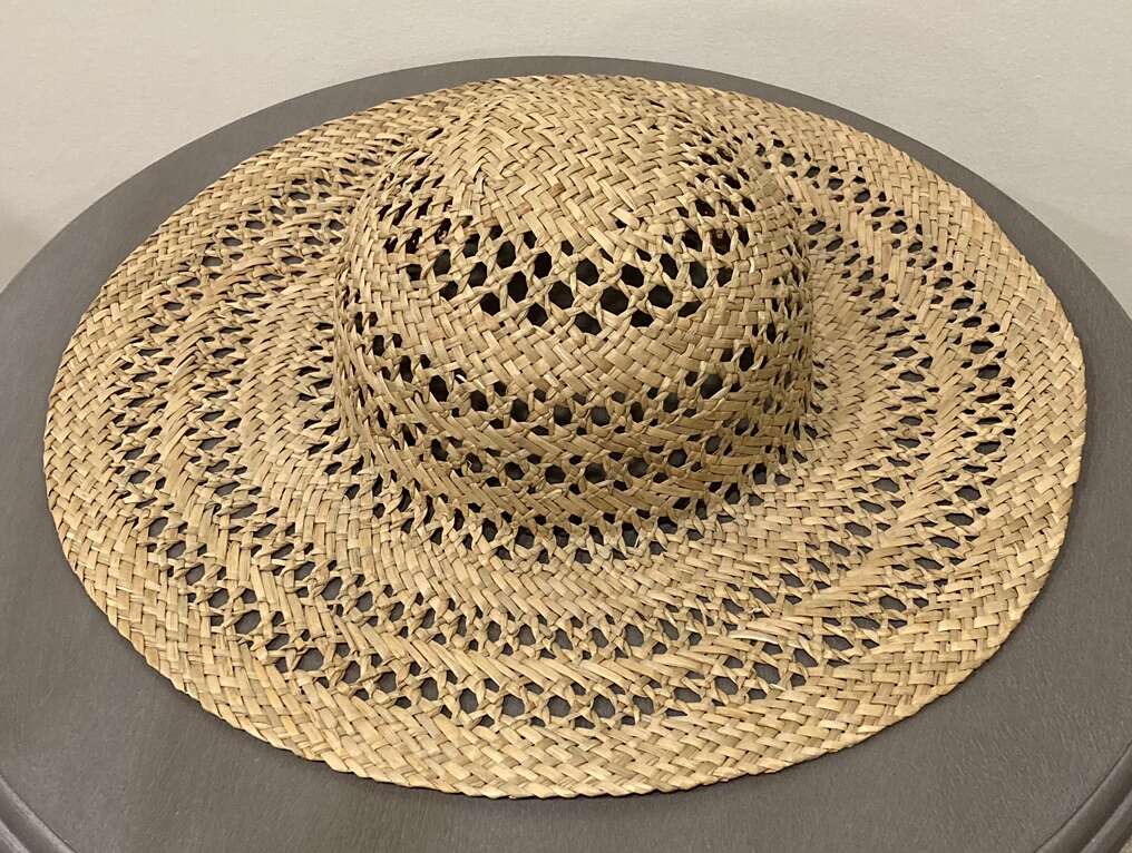 Vintage Old Fashioned Wide Brim Straw Garden Hat