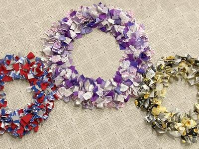 Handmade Rustic Rag Tie Wreath