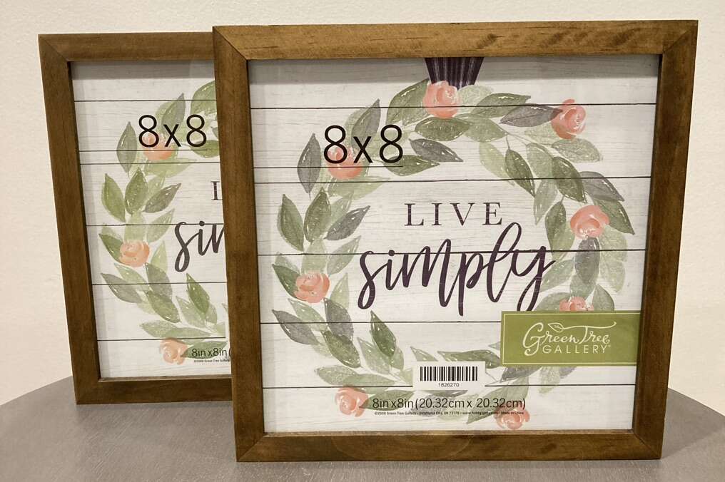NEW Set of 2 Wood Picture Frames 8x8