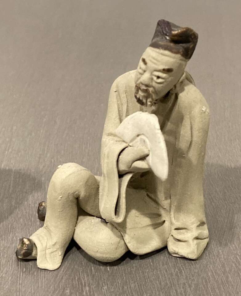 Chinese Mud Men Set of Mini Statue Sculptures