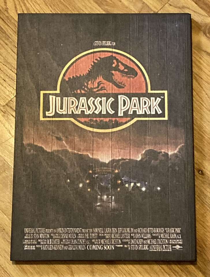 Jurassic Park Wood Printz Wall Art Panel