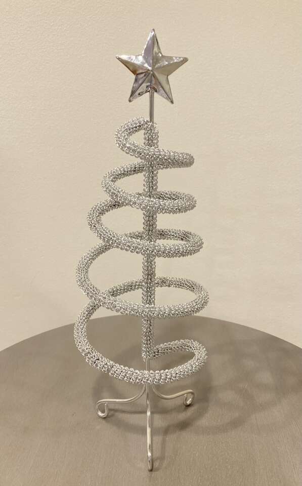 Metal Spiral Christmas Tree 14 Inch
