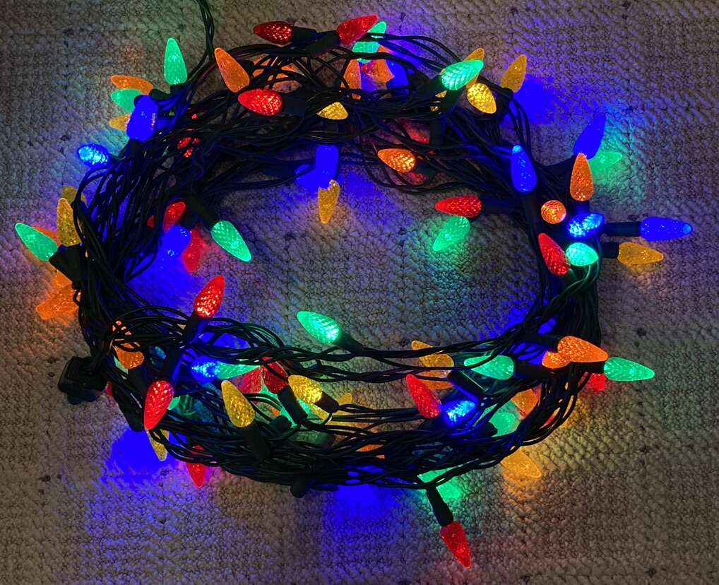 Colorful Faceted Christmas Tree Strin… Furniture