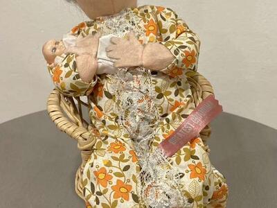 Vintage GREATEST GRANDMA 1970s Cloth Doll