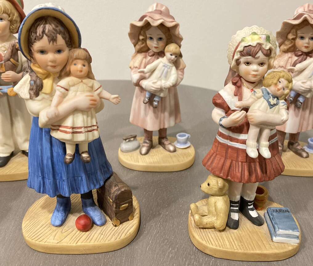 1980s Vintage Jan Hagara Porcelain Figurines