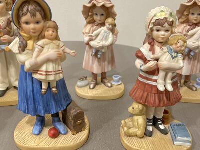 1980s Vintage Jan Hagara Porcelain Figurines