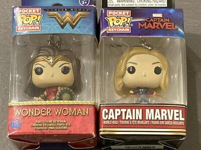New Funko Pop Pocket Keychain Wonder Woman Marvel