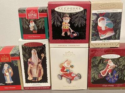 Santa Claus Hallmark Christmas Tree Ornaments