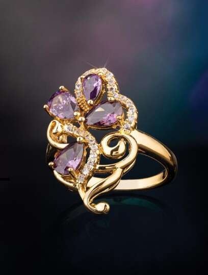 New! Dancing Iris Ring Size 7