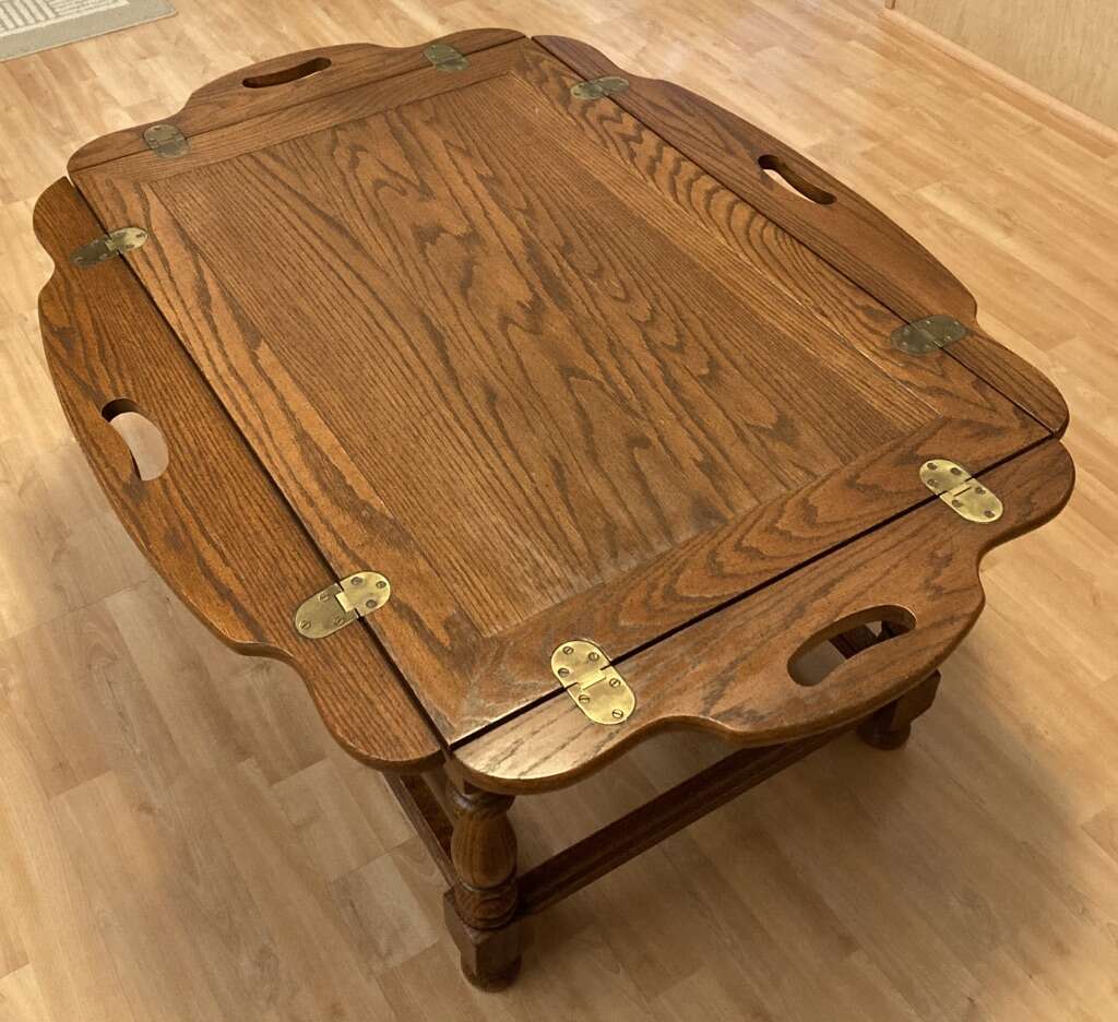 RARE! Tell City Chair Co Vintage Butlers Table MCM