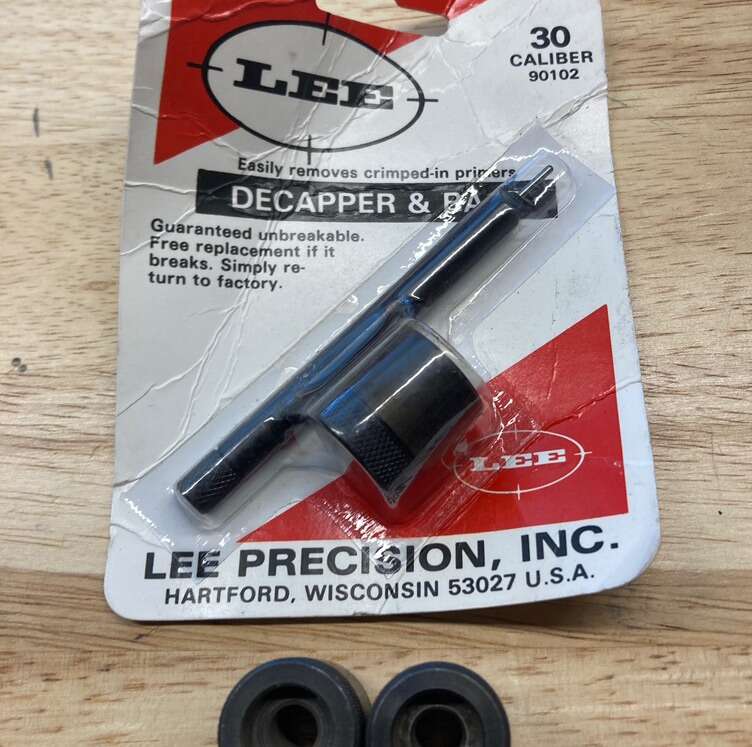 Lee Precision Decapper and Base 30 Caliber