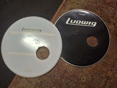 Ludwig 24" bass drum heads