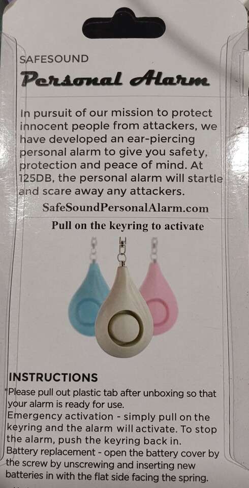 Personal Alarm on Keychain It's Very Loud! By Rene