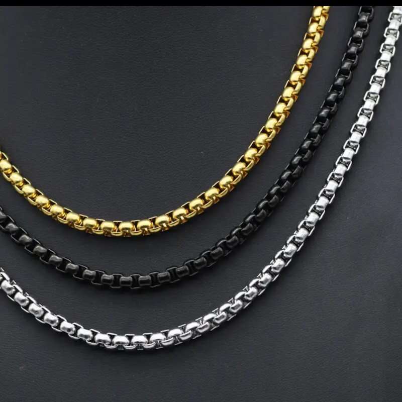 Men's Rolo Stainless Chains in all Sizes by Renee