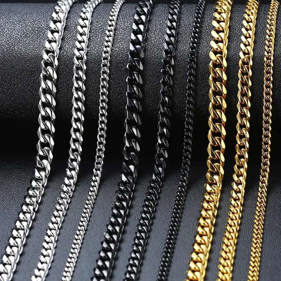 Men's Stainless Steel 22" Cuban Chain by Renee