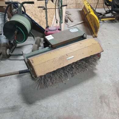 3' wide gas powered roof broom Industrial