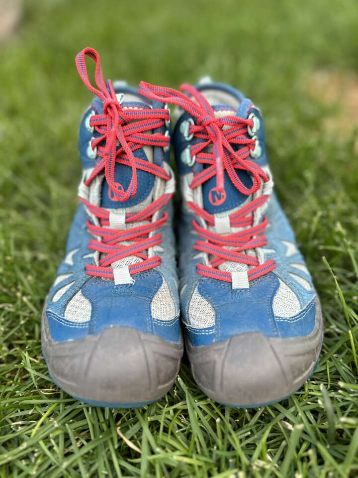 Merrell Youth 4 Blue Waterproof, Mid Hiking Boots