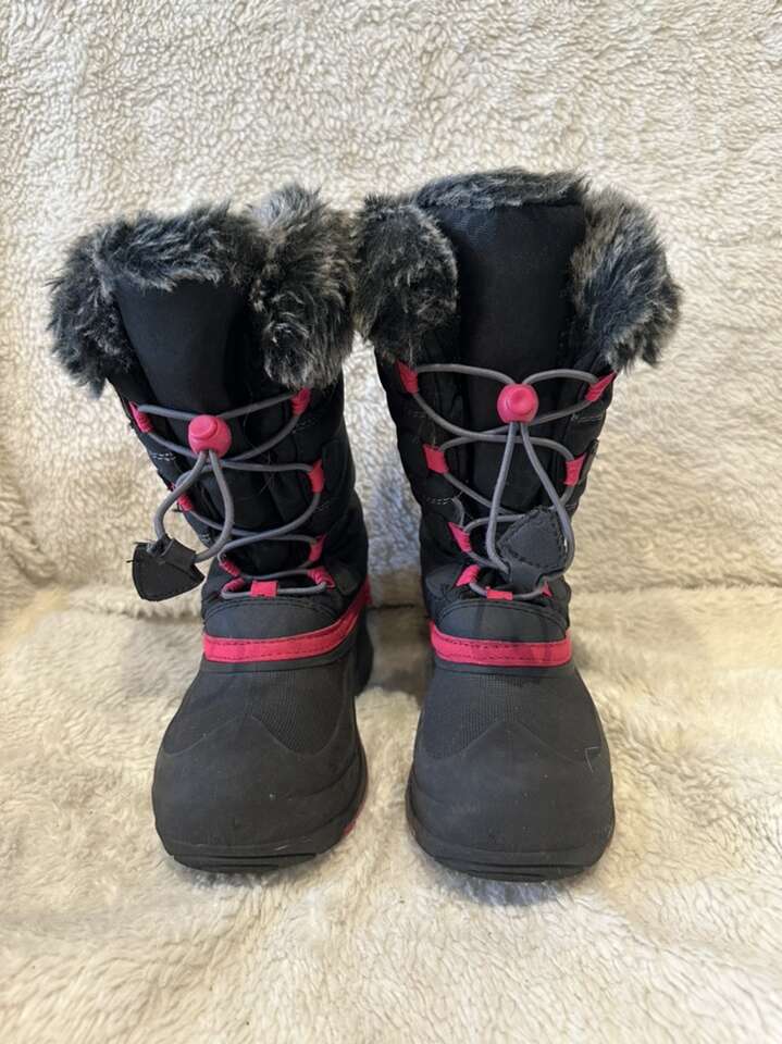 Kamik Toddler 13 Black/pink Trim Winter SnowBoot