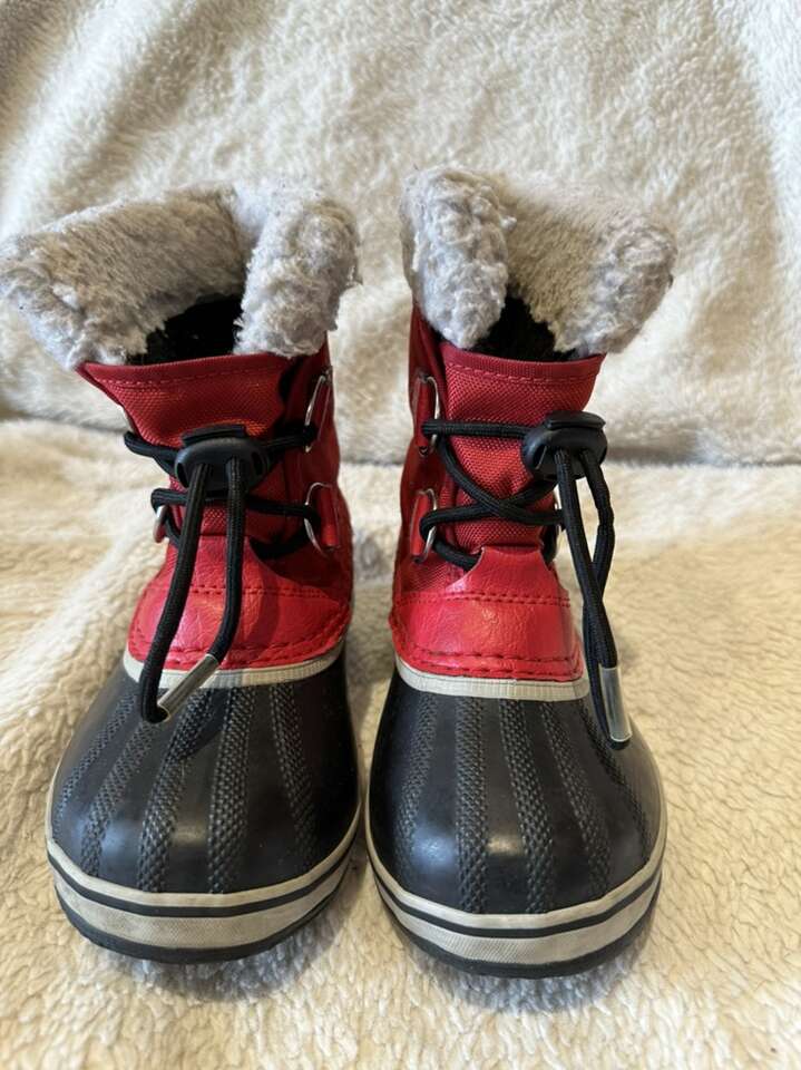 Sorel Toddler 11 Red/Black Waterproof Snow Boots