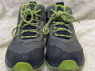 Merrell Youth 3 Gray/Lime Waterproof Hiking Shoes